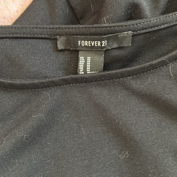 Forever 21 Black Long Sleeve Sheath Dress - Picture 4 of 5